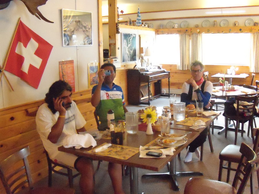 people eating a meal