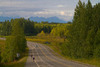 Cyclists on roadway