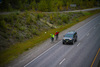 two cyclist on highway