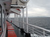 View of distant landscape from boat